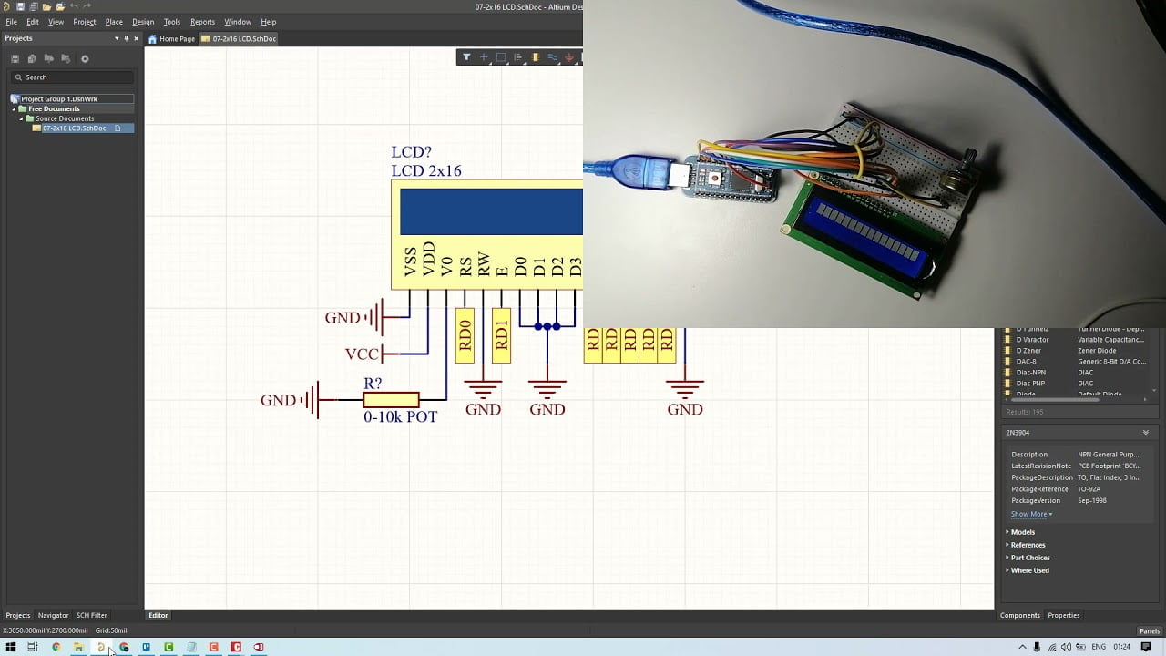 mikroC ile PIC Programlama #08 : 2×16 LCD