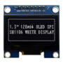 128x64 Beyaz 1.30 inç Grafik OLED Display I2C-SPI