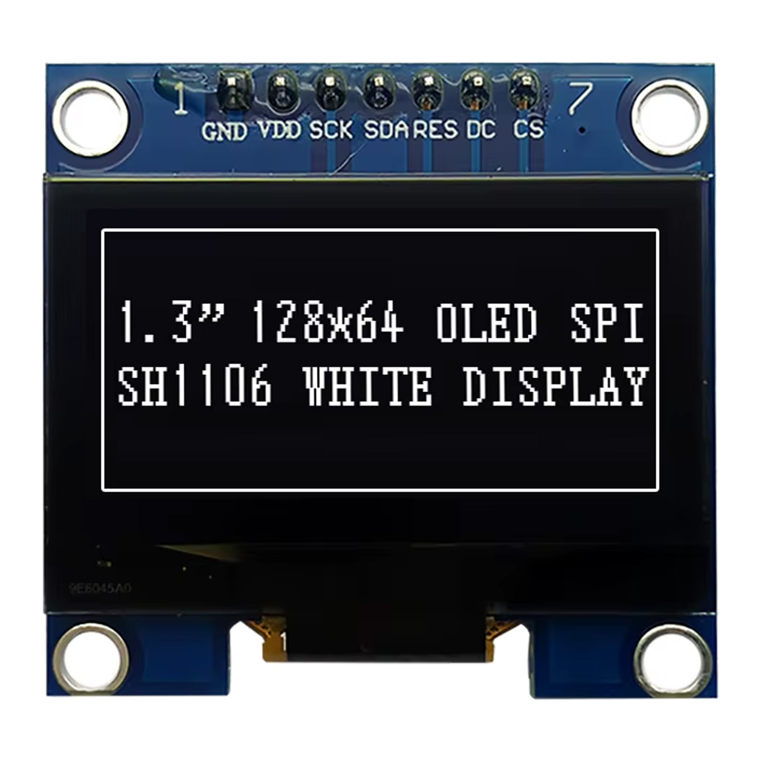 128x64 Beyaz 1.30 inç Grafik OLED Display I2C-SPI