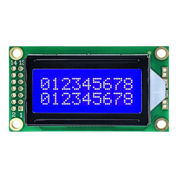 2×8 Mavi Karakter LCD Display
