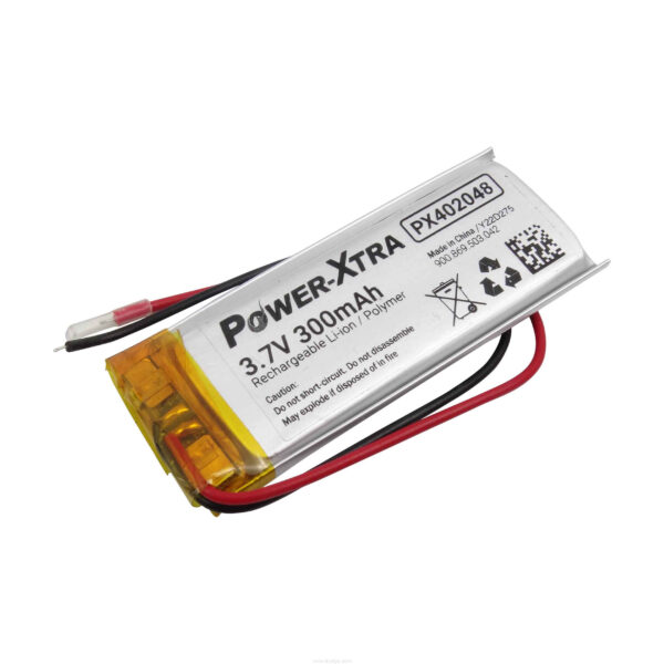 3.7V 1S 300mAh Li-Po Pil