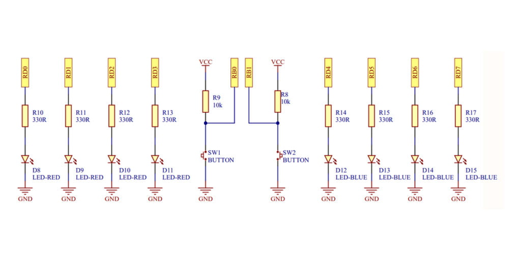 mikroC ile PIC Programlama #05 Buton ile LED On-Off Uygulaması – 1