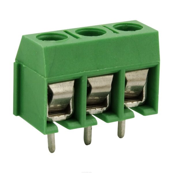 3 Pin 5.08mm PCB Klemens (0 No-Yeşil)-1