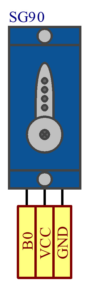 SG90 Servo Motor Bağlantı Şeması B0