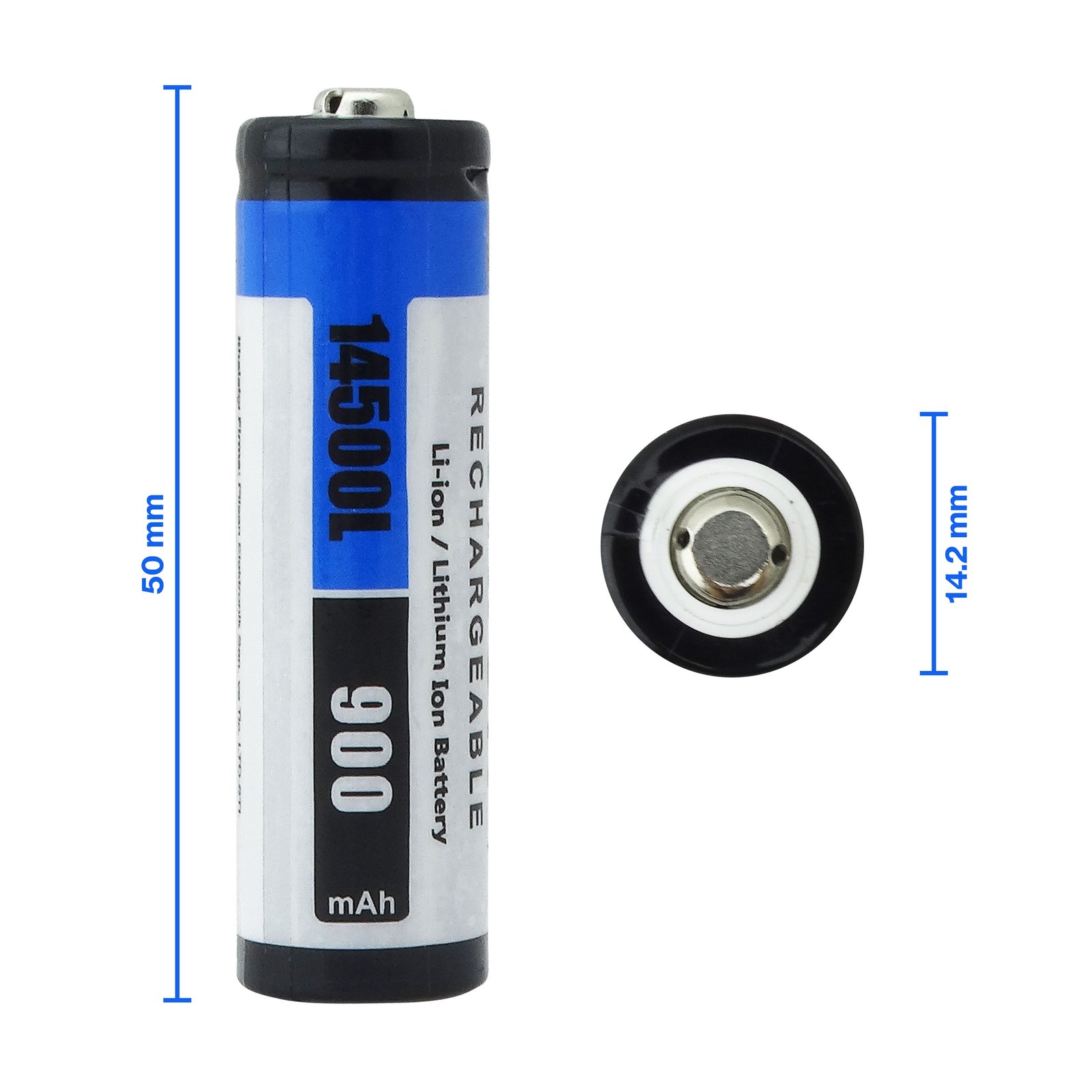 Orion 14500L 3.7V 900mAh 14500 Li-ion Pil