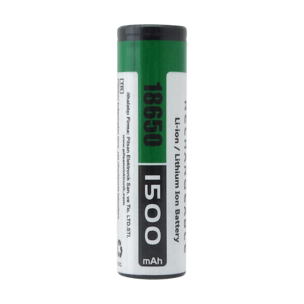 3.7V 1500mAh 18650 Li-ion Pil