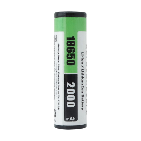 3.7V 2000mAh 3C 18650 Li-ion Pil