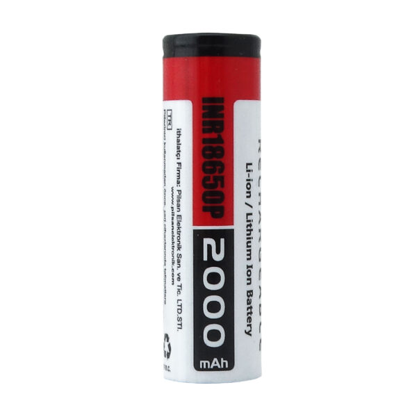 3.7V 2000mAh 15C 18650 Li-ion Pil