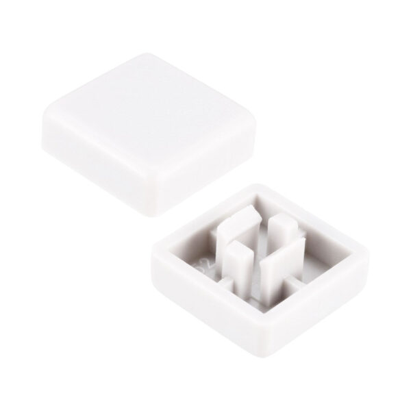 12x12mm Tact Switch Kapağı (Kare – Beyaz)