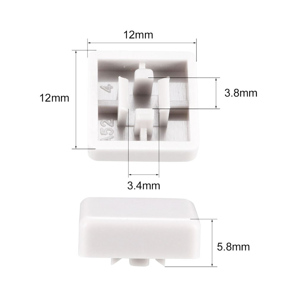 12x12mm-Tact-Switch-Kapağı-(Kare–Beyaz)-2