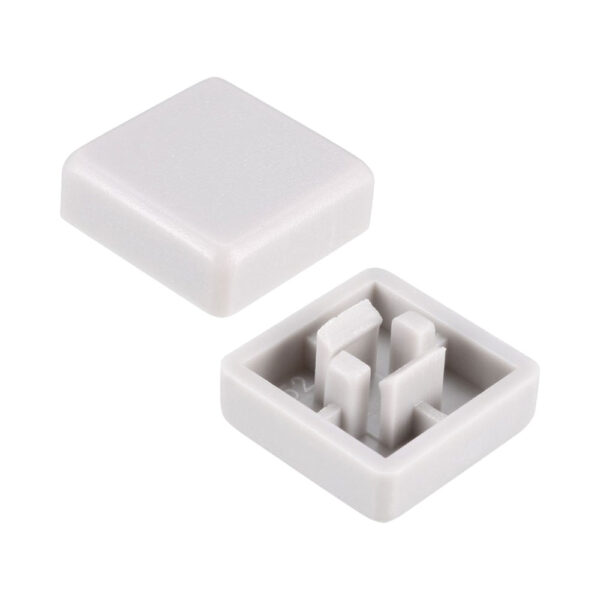 12x12mm Tact Switch Kapağı (Kare – Gri)