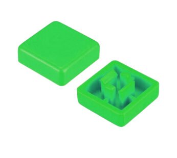 12x12mm Tact Switch Kapağı (Kare – Yeşil)