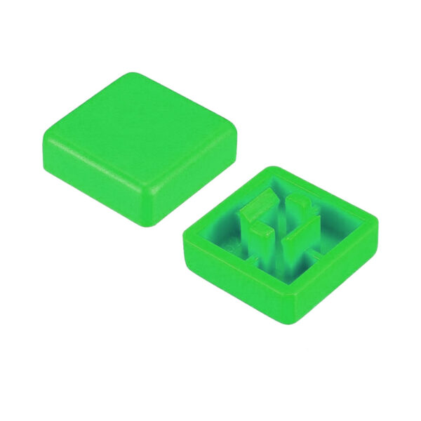 12x12mm Tact Switch Kapağı (Kare – Yeşil)