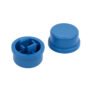 12x12mm Tact Switch Kapağı (Yuvarlak - Mavi) 1