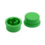 12x12mm Tact Switch Kapağı (Yuvarlak - Yeşil) 1