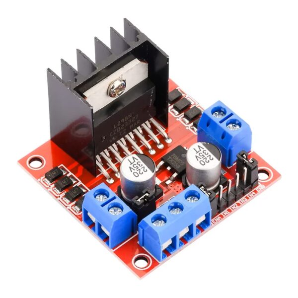 L298N Voltaj Regülatörlü Çift Motor Sürücü Kartı