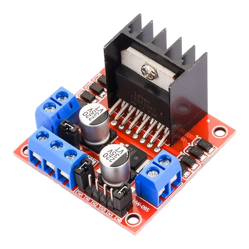 L298N Voltaj Regülatörlü Çift Motor Sürücü Kartı