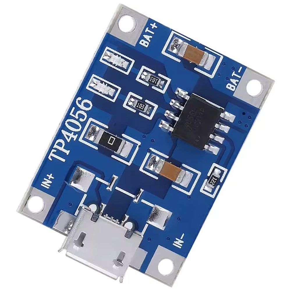 TP4056 Micro USB 3.7V 1S Li-Po Şarj Aleti (Korumasız)