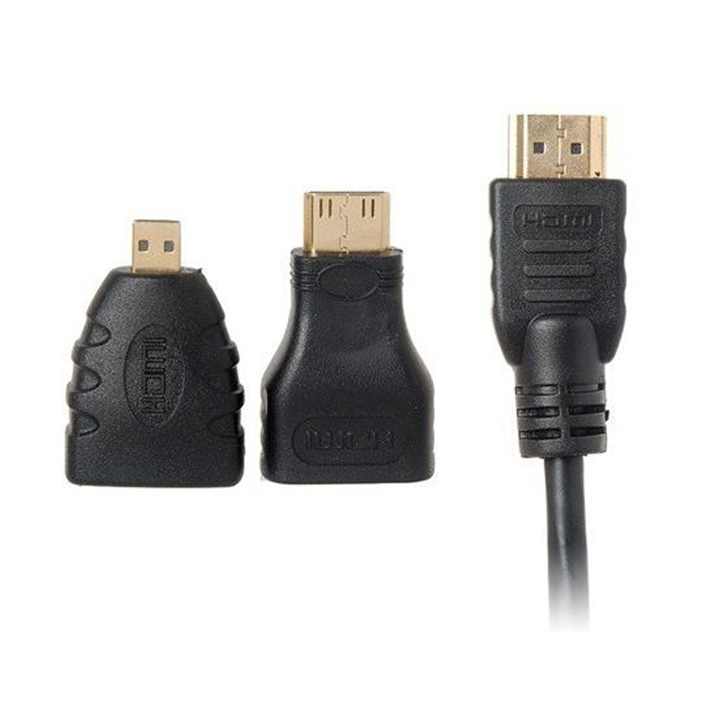 HDMI Kablo 1.5m + HDMI Mini ve HDMI Mikro Dönüştürücü