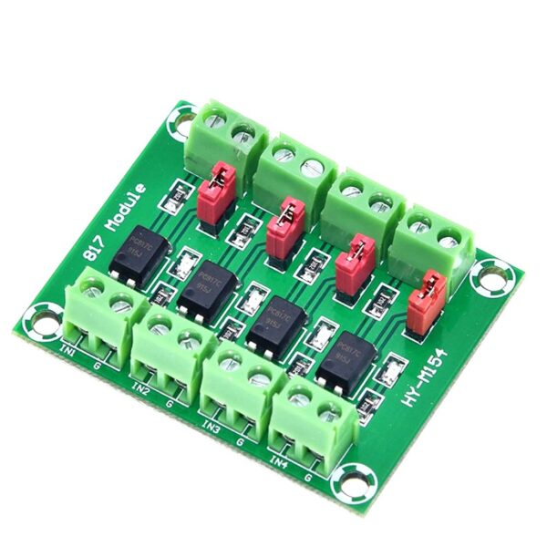 PC817 4 Kanal Optokuplör İzolasyon Modülü