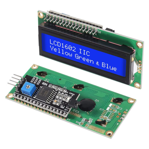 2×16 Mavi Karakter LCD Display I2C Modüllü