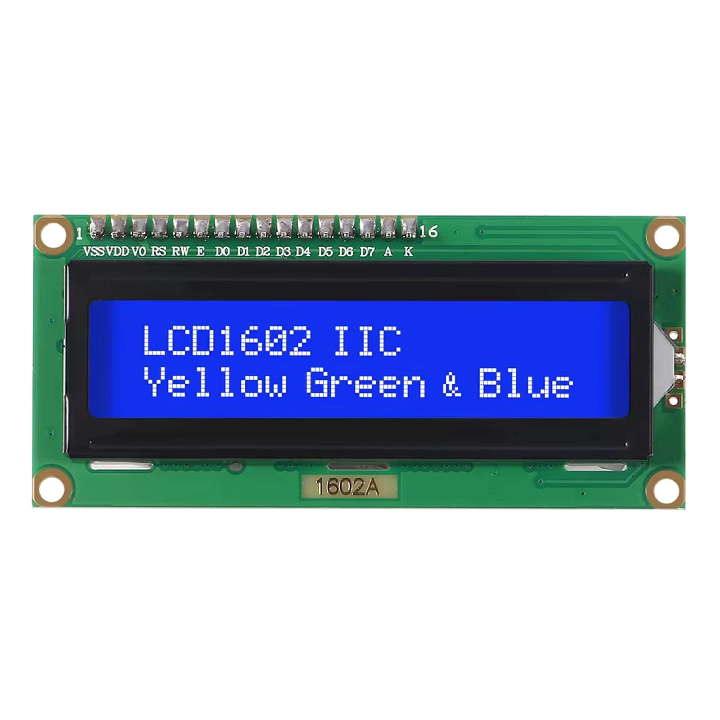 2x16 Mavi Karakter LCD Display I2C Modüllü
