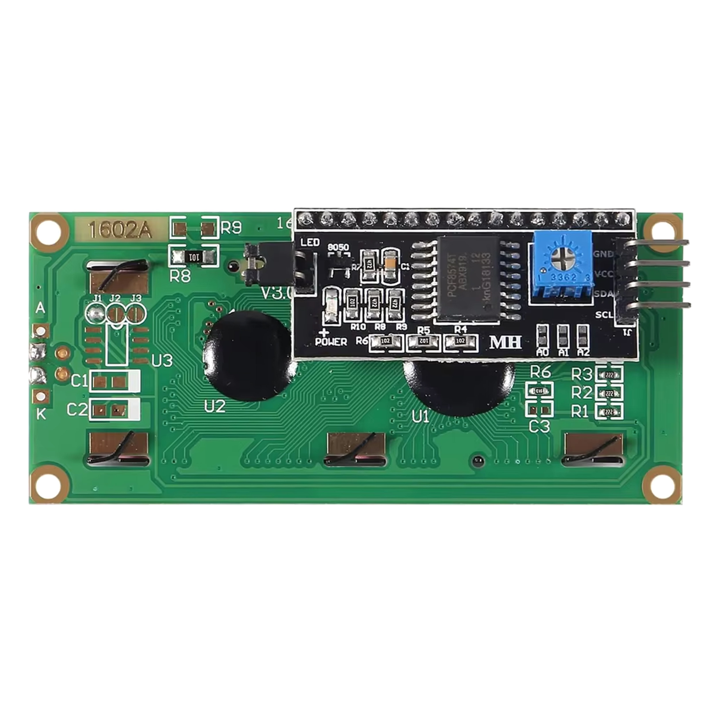 2x16 Mavi Karakter LCD Display I2C Modüllü