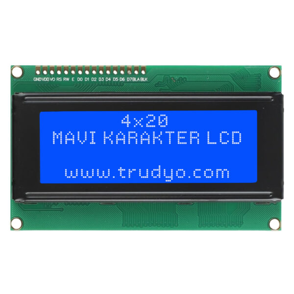 4×20 Mavi Karakter LCD Display