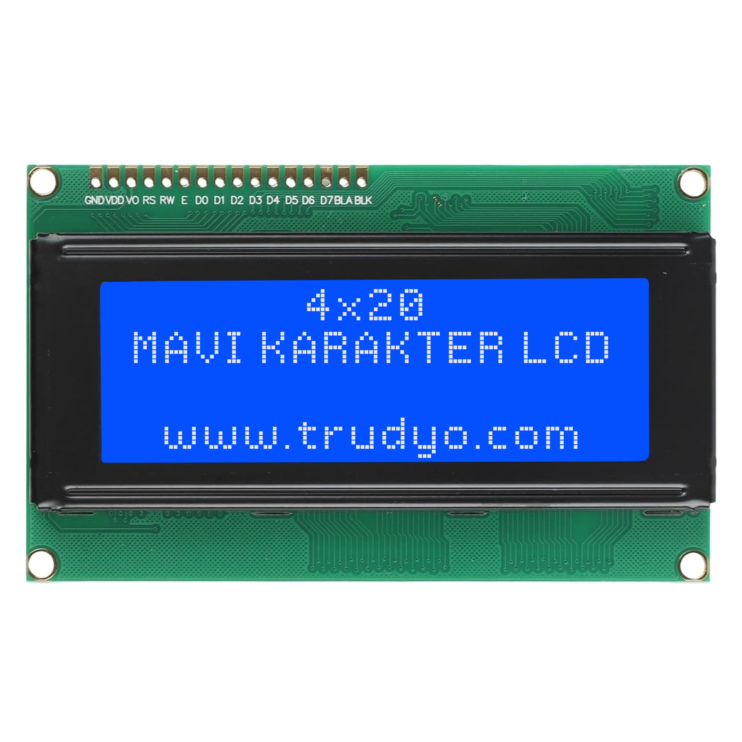 4x20 Mavi Karakter LCD Display