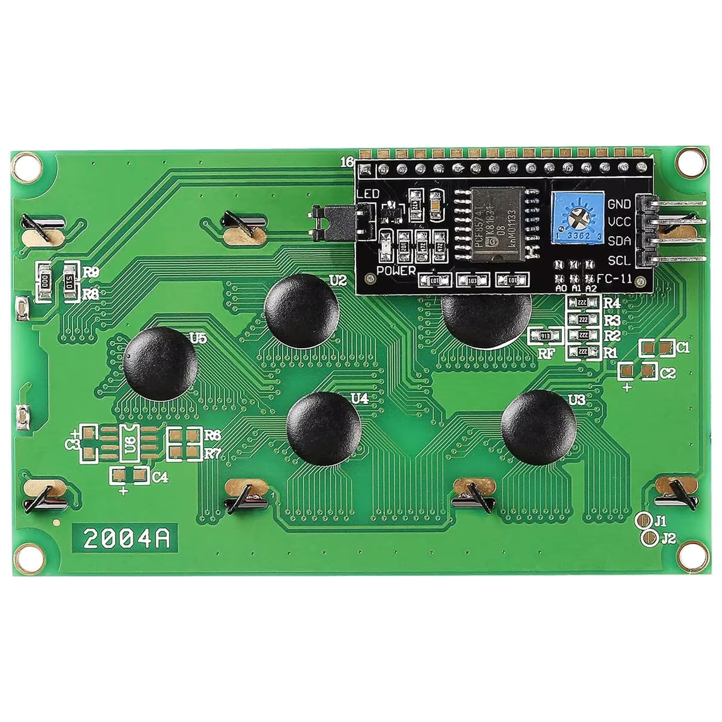 4x20 Mavi Karakter LCD Display I2C Modüllü