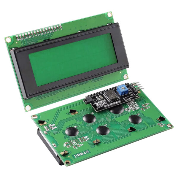 4×20 Yeşil Karakter LCD Display I2C Modüllü