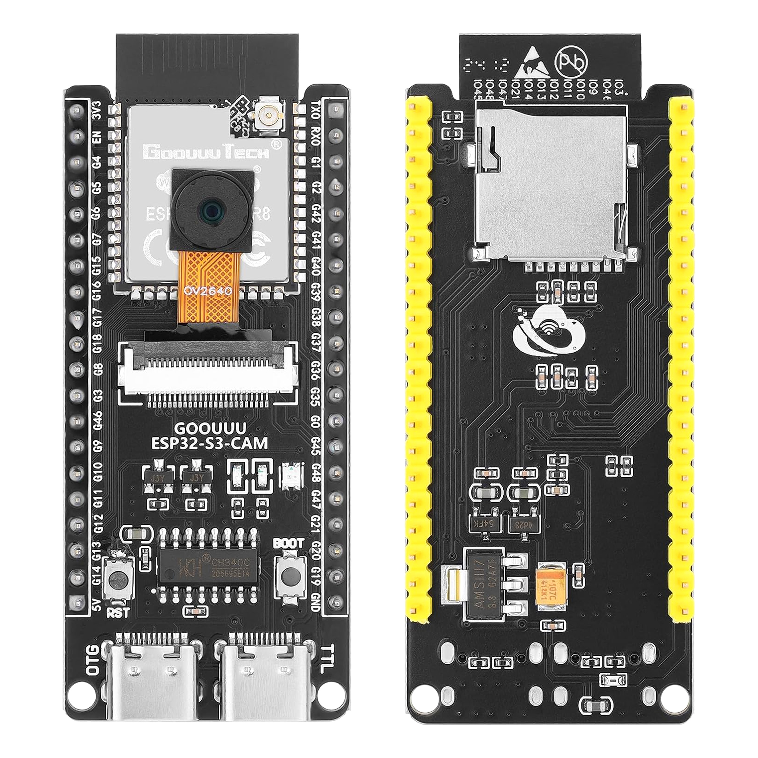 ESP32-S3 N16R8 WiFi, Bluetooth ve Kamera Geliştirme Kartı