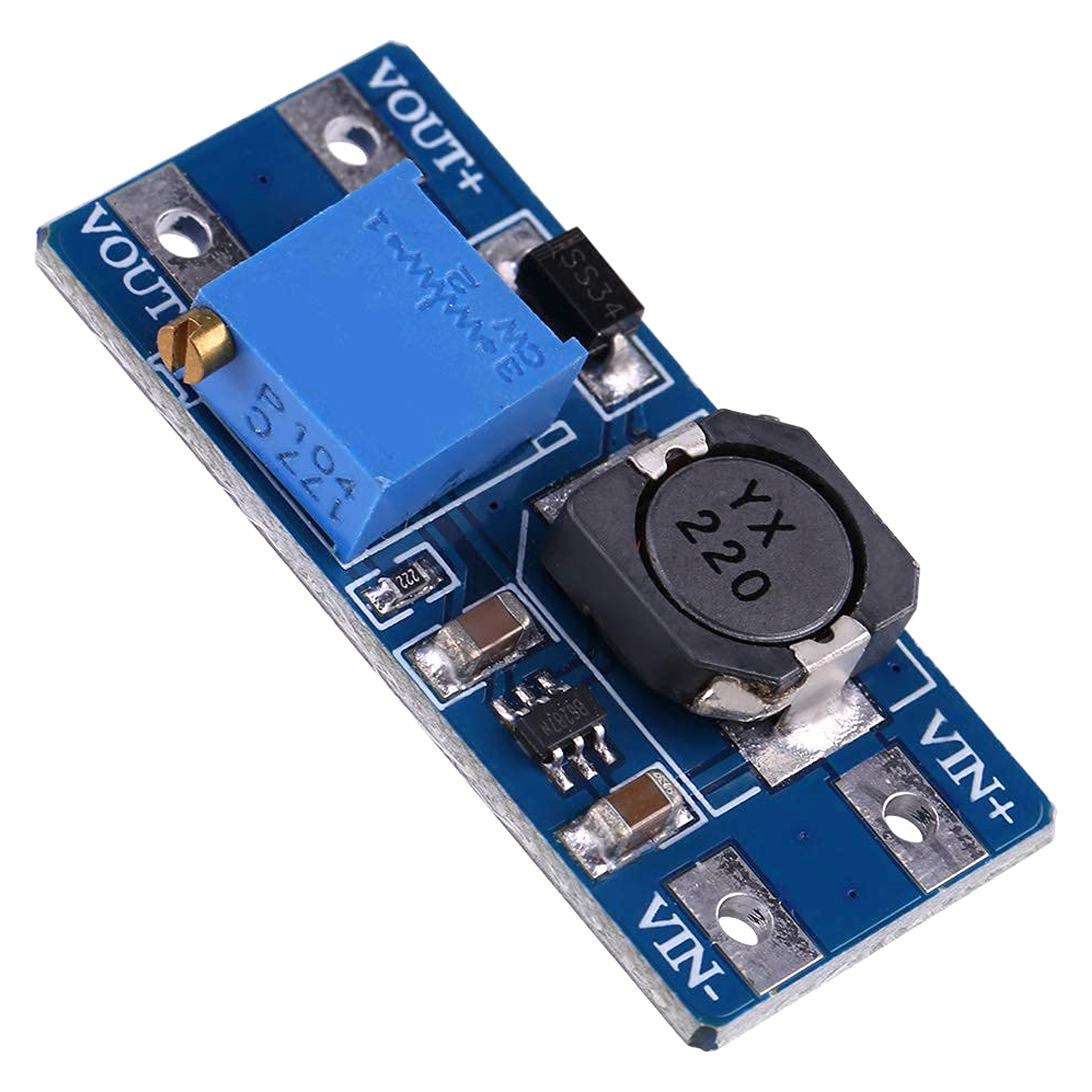 MT3608 2A Ayarlanabilir DC-DC Voltaj Yükseltici Modülü