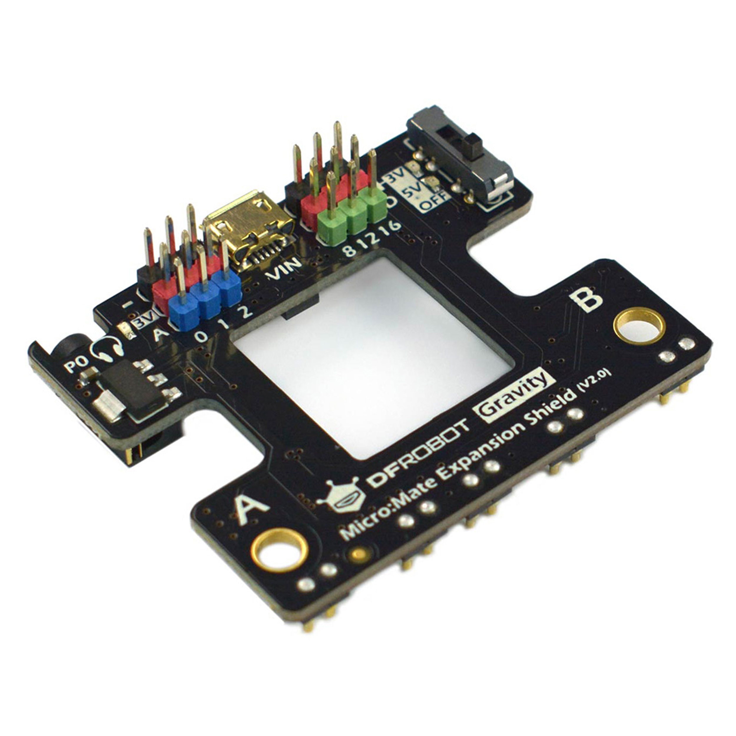 Micro Mate Mini Eklenti Kartı (Micro Bit İçin-Gravity Modül Uyumlu)