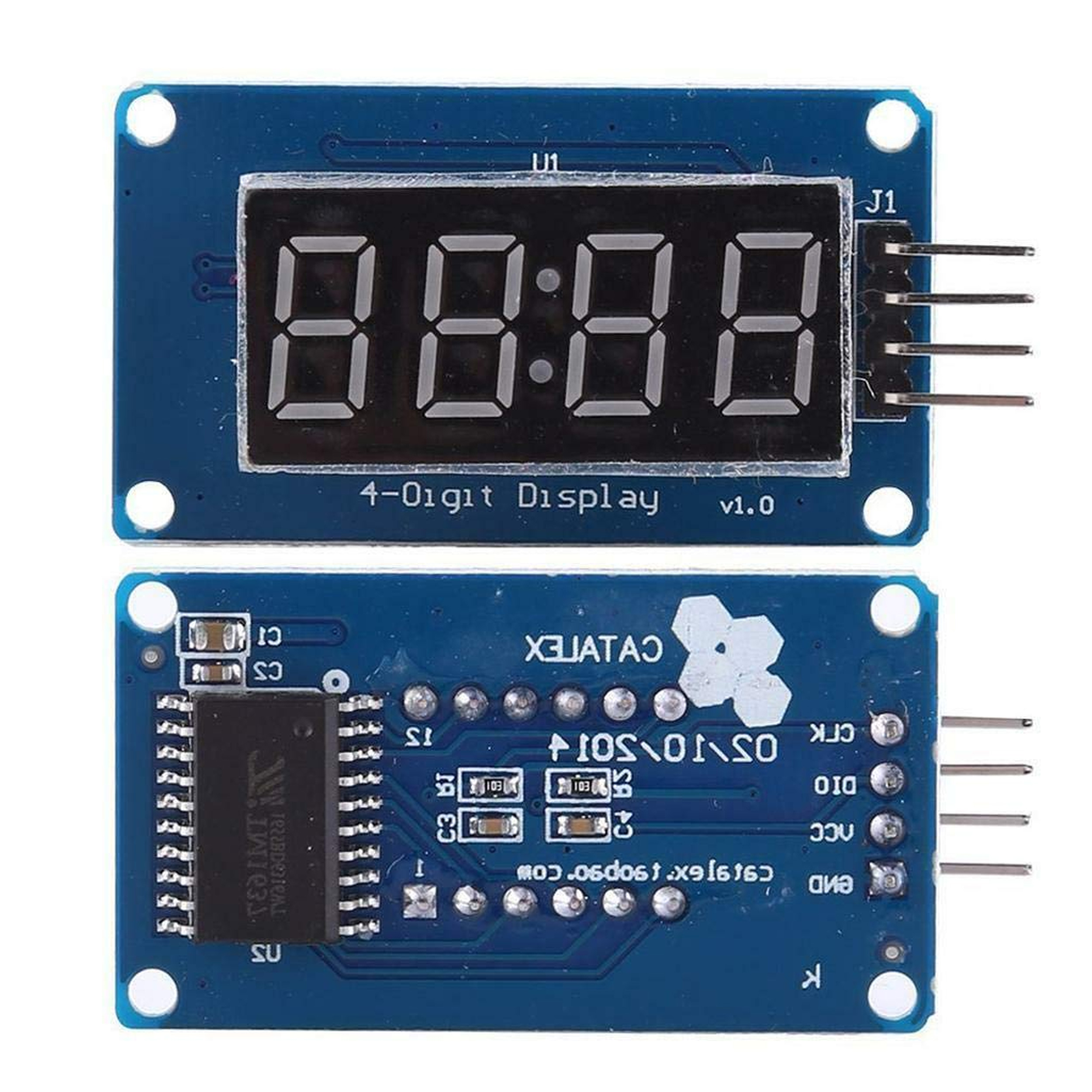 TM1637 4'lü 7-Segment Kırmızı Display Modülü