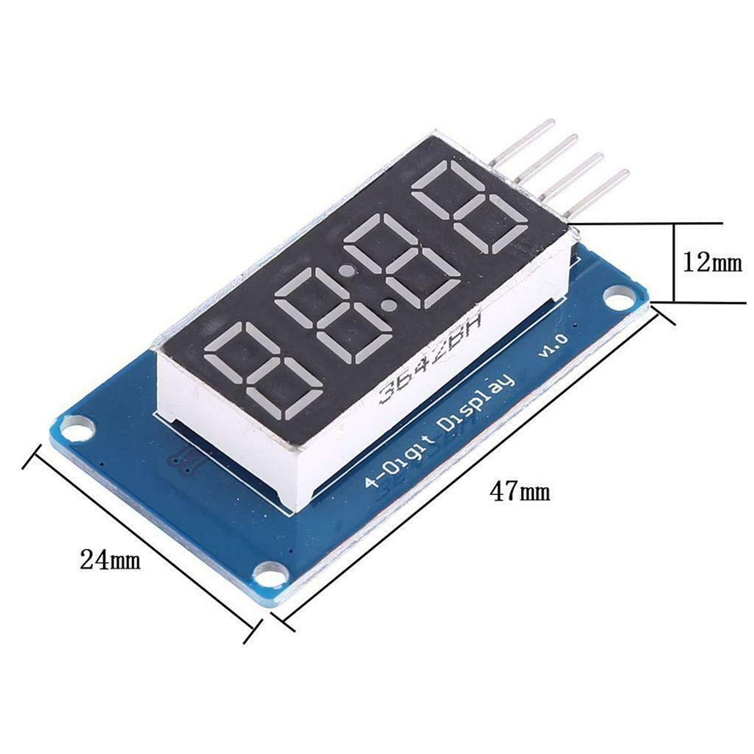 TM1637 4'lü 7-Segment Kırmızı Display Modülü