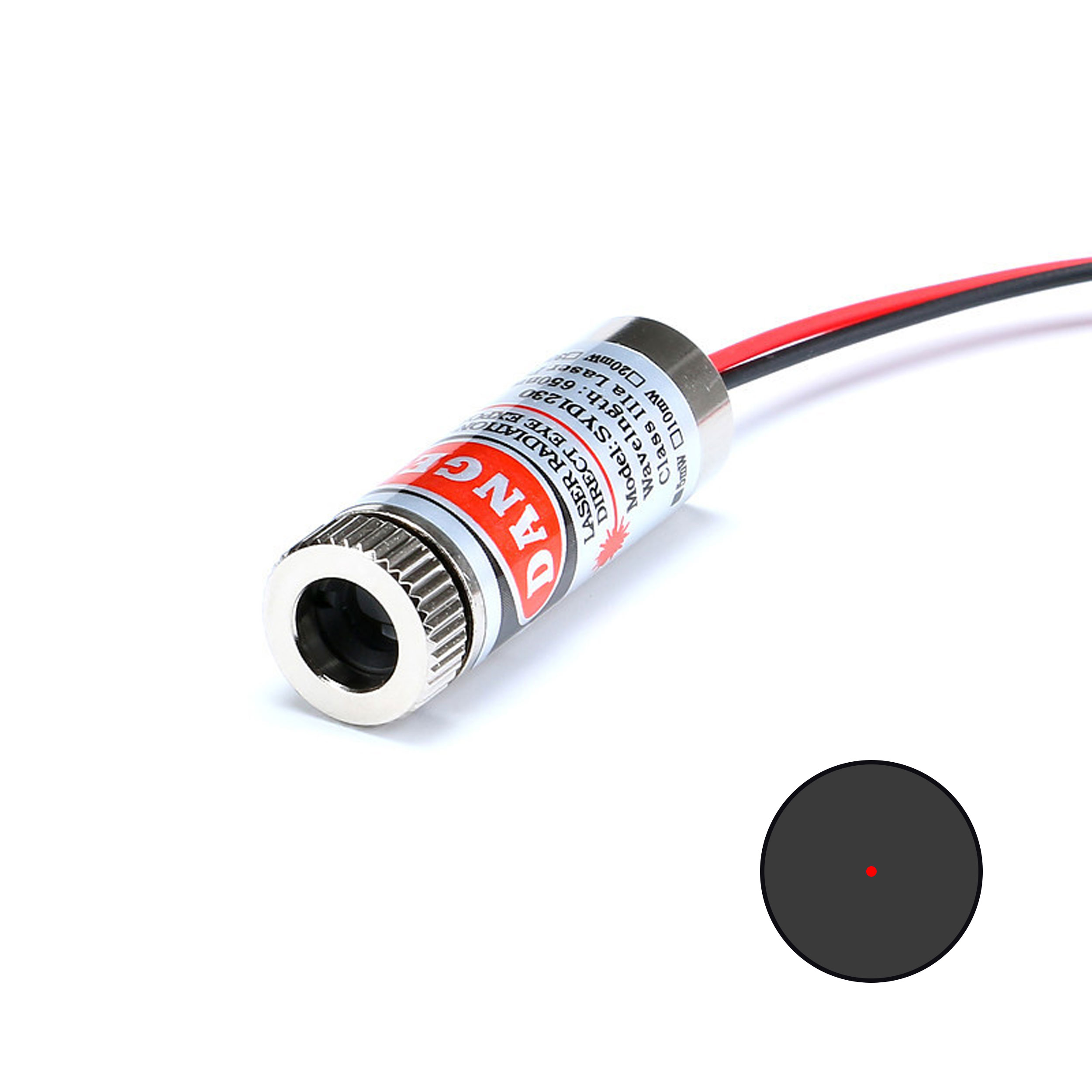 12mm 650nm 5mW Kırmızı Nokta (Dot) Lazer