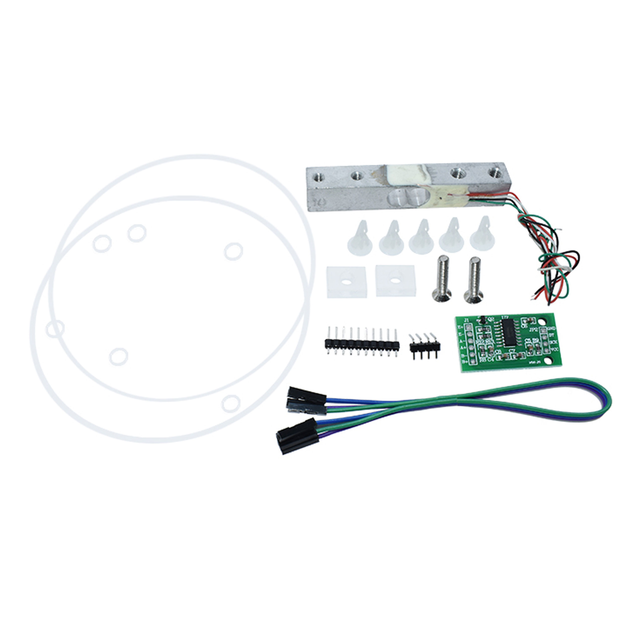 Akrilik Platformlu Yük Hücresi + HX711 Tartı Kiti