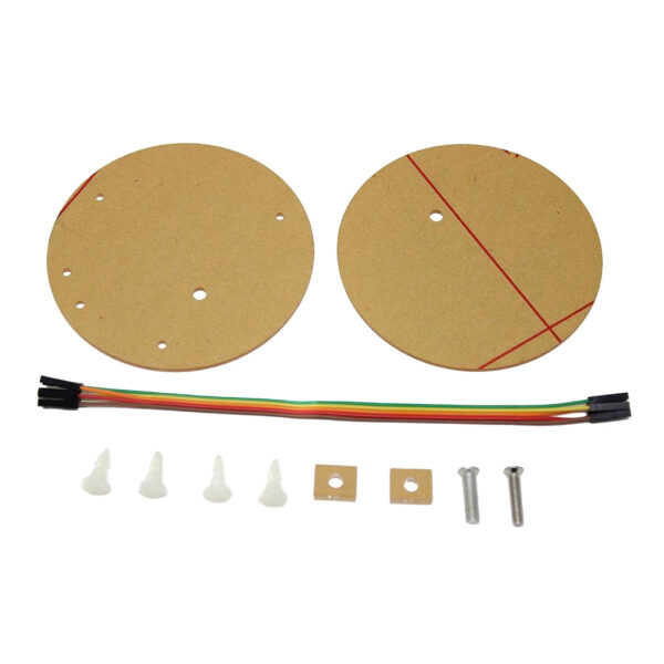 Load Cell için Şeffaf Akrilik Platform ve Montaj Seti (Dairesel)